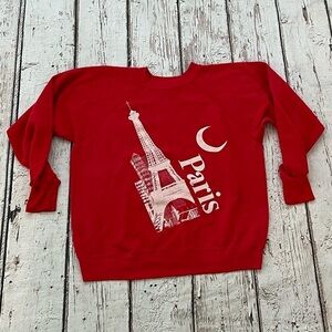 Vintage Paris France Travel Vacation Tourism 1980s Crewneck Sweatshirt